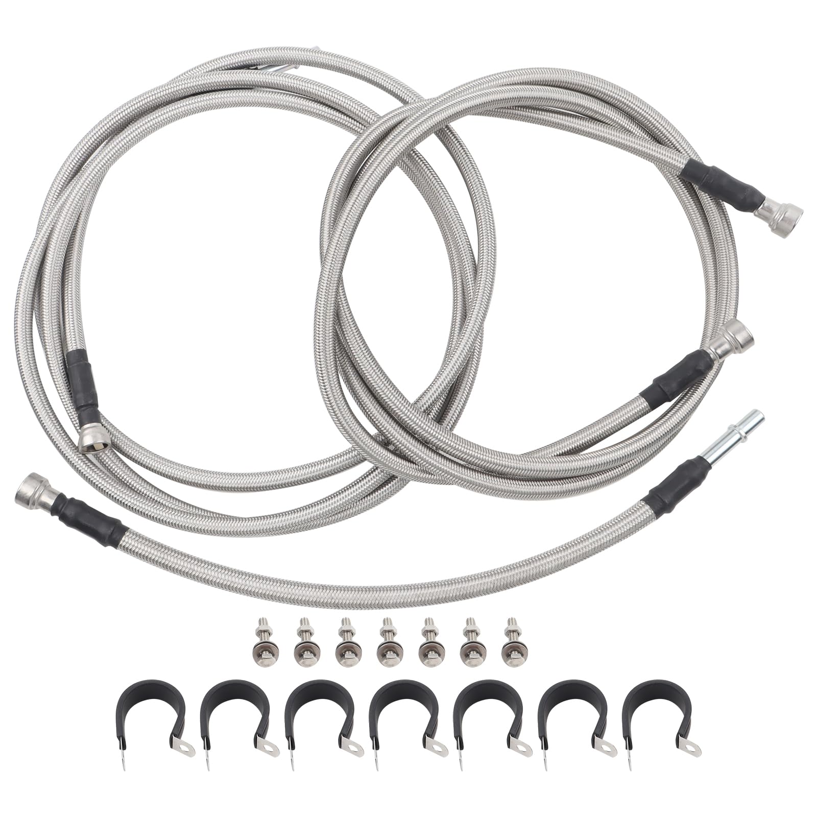 Amazon.com: MUCO Stainless Fuel Line kit 819-845 Flexible Braided